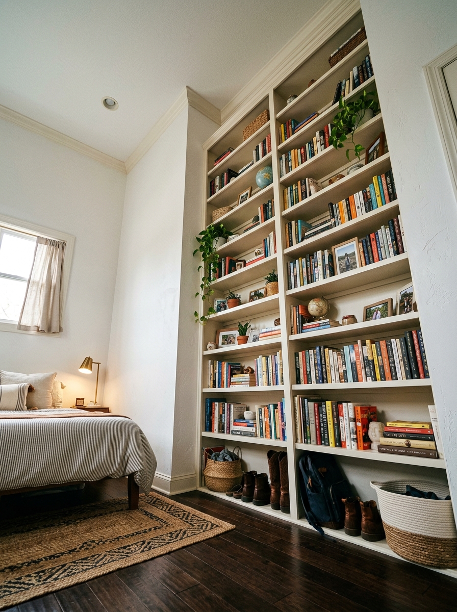 Bedroom corner with shelving 202606292243 2