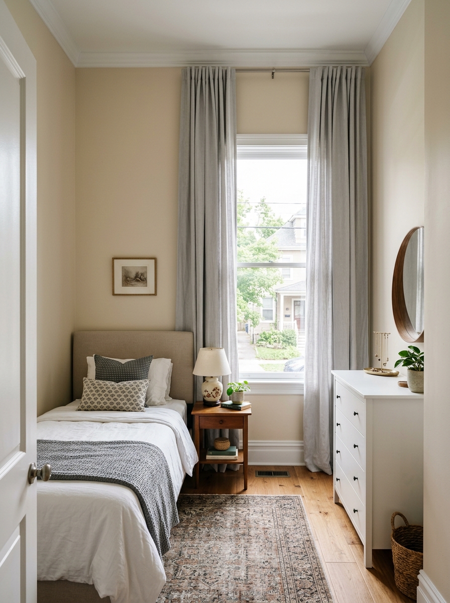 Bedroom interior with tall curtains 202606292243 2