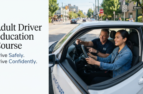 Adult Driver Education Course with professional driving instructor