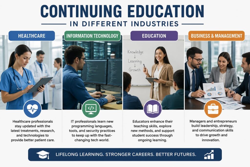 Continuing education across different industries